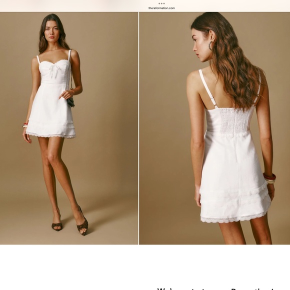 Reformation Arya Linen Dress - Picture 2 of 7